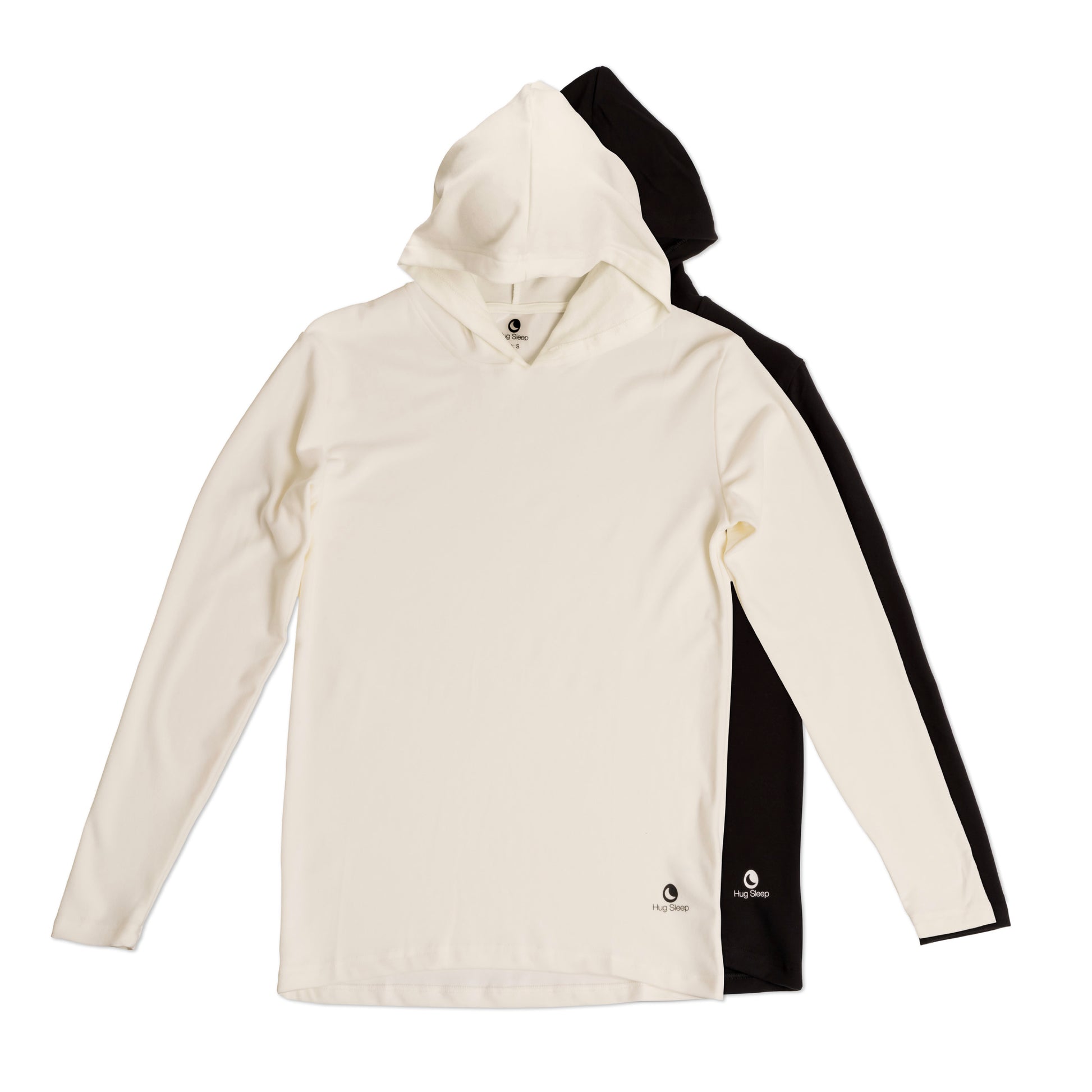 Hoodies laying flat