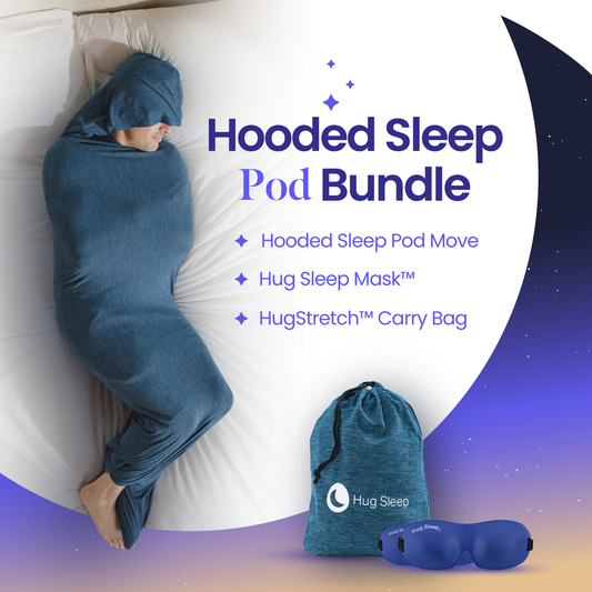 Adult Swaddle Wearable Blanket: Hooded Sleep Pod Move For Adults | Hug ...
