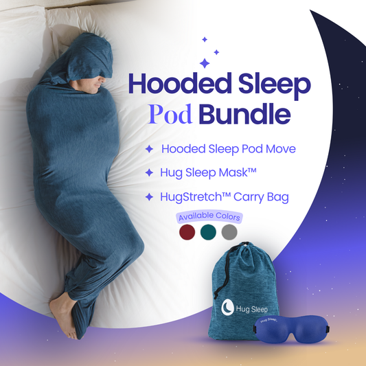 Adult Swaddle Wearable Blanket: Hooded Sleep Pod Move For Adults | Hug ...