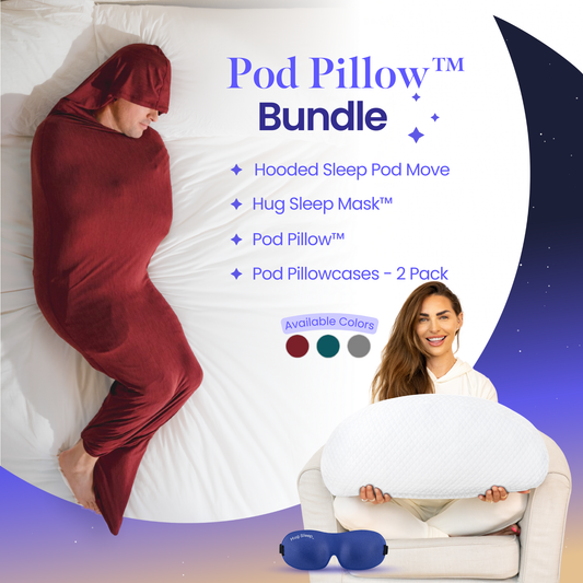 Adult Swaddle Wearable Blanket: Hooded Sleep Pod Move For Adults | Hug ...