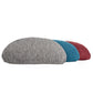 image of three Pod Pillows™ showing the three different pillow cases (grey, teal and red)