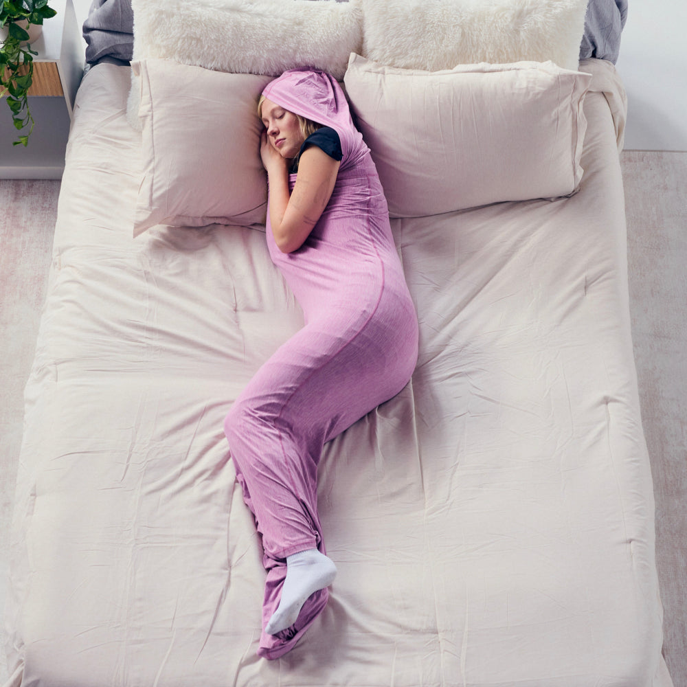 Adult Swaddle Wearable Blanket: Hooded Sleep Pod Move For Adults
