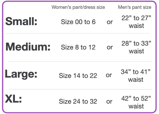 size-guide-small-fits-womens-pants-size-00-to-6-or-mens-pants-size-22-to-27-inch-waist-medium-size-fits-size-8-to-size-12-or-28-to-33-inch-waist-size-large-fits-sizes-14-to-22-or-mens-34-to-41-inch-waist-size-xl-dress-size-24-to-32-or-42-to-52-inch-waist