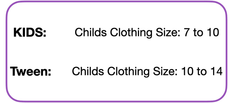 Kids - Hooded Sleep Pod — Size chart