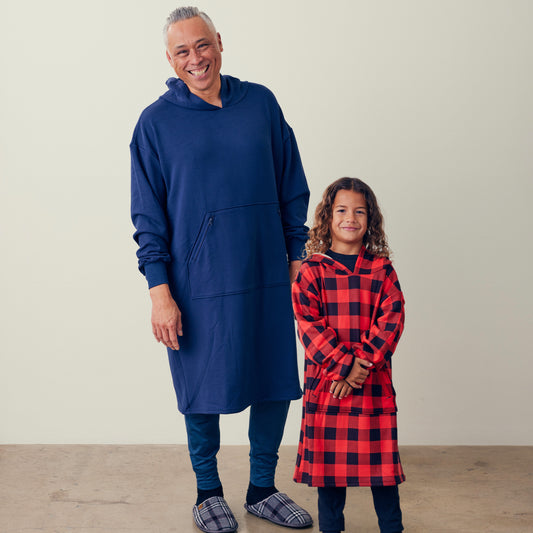 father-and-son-wearing-hug-hoodies